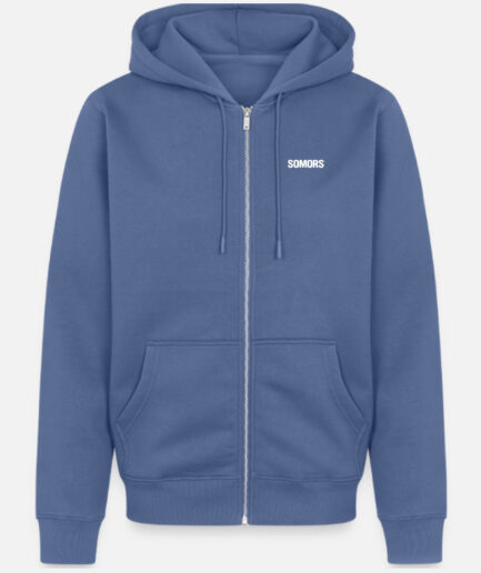 Zip Hoodie Men - Blue